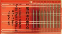 KrickMicrobox 10 Bohrer 0,5-2,2 mm m. 2,35 mm Schaft