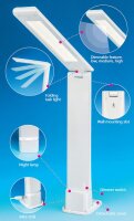 KrickKlappbare Tischleuchte mit LED Panel dimmbar LC8045USB