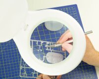 KrickStandlupe 125 mm Ø  11W mit LED Beleuchtung...