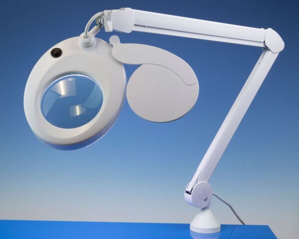 KrickStandlupe Slimline 125 mm Ø LED Beleuchtung