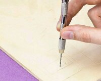 KrickHandbohrfutter mit Holzgriff klein