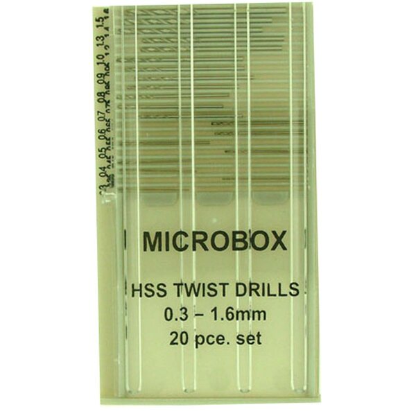 KrickMicrobox Bohrer Set (20) 0.3-1.6mm