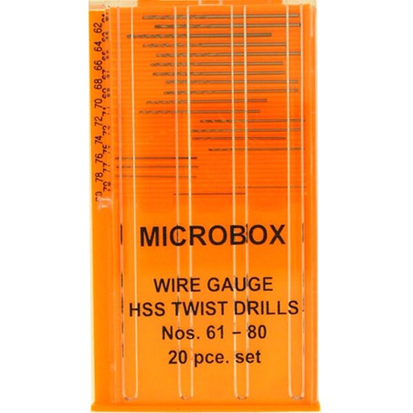 KrickMicrobox Bohrer Set (20) .61-.80