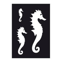 KrickAirbrush Schablone SEA HORSE