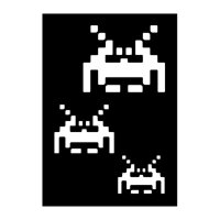 KrickAirbrush Schablone SPACE INVADER