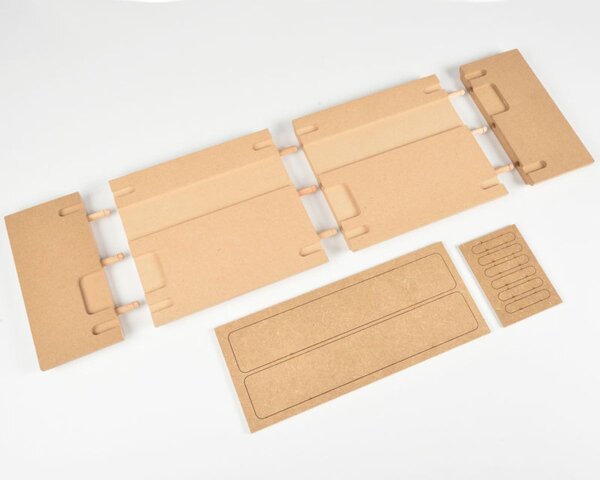 KrickGrundplatte MDF 600x200x20 mm Bausatz