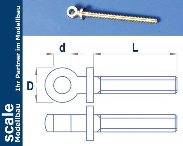 KrickAugenschraube M1,4x12mm (10 Stk.)