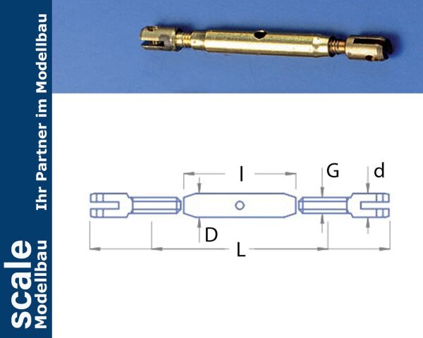 KrickWantenspanner M2x18mm (2Stk)