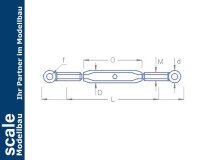 KrickWantenspanner Ösenschrauben M3x22 mm (2)
