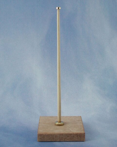 KrickFlaggenstock Holz/Messing mit Fuß senkrecht (2 Stück)