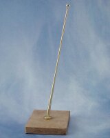 KrickFlaggenstock Messing mit Fuß abgewinkelt (2...