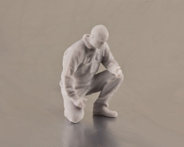 KrickFigur Arbeiter kniehend 3D Resin 1:32