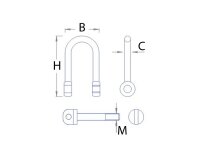 KrickSchäkel schraubbar 4x7 mm M1 (2 Stk.)