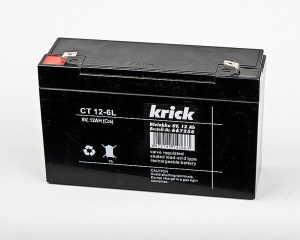 KrickBleiakku 6V / 12Ah
