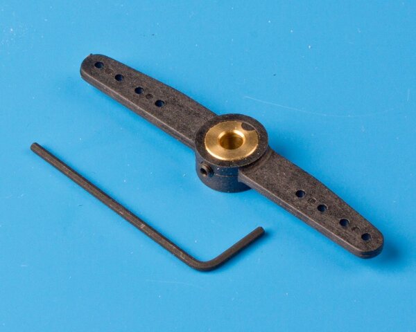 KrickRuderhebel 2-armig 71mm/4mm Bohrung