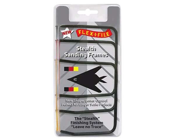 KrickFlex-I-File Steath Schleifmittel Set mit 3 Rahmen
