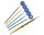 KrickMagic Brush - 10 Minipinsel sortiert mit Griff