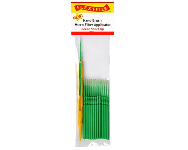 KrickNano Brush - Nano Pinsel kurze Spitze grün mit Griff