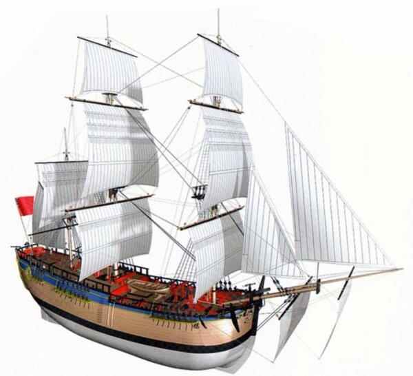 KrickHMS Endeavour 1:50 Baukasten