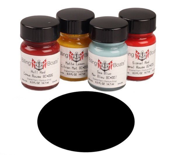 KrickSchwarz matt  22 ml   Billing Boats Acryl Farben