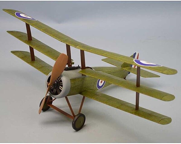 KrickSopwith Triplane  Gummimotormodell Balsabausatz