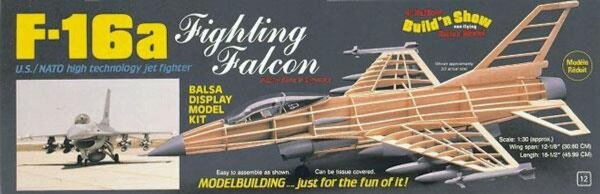 KrickF-16a Fighting Falcon Balsabausatz