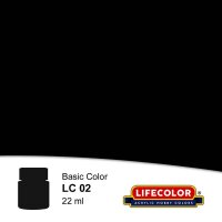 KrickMatt Schwarz 22 ml   Lifecolor Acryl Farbe