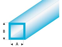 KrickASA Quadrat Rohr transparent blau 4x5x330 mm (5)