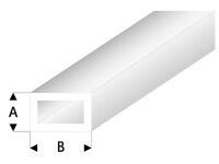 KrickASA Rechteck Rohr transparent weiß 3x6x330 mm (5)