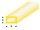 KrickASA Rechteck Rohr transparent gelb 2x4x330 mm (5)