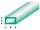 KrickASA Rechteck Rohr transparent grün 2x4x330 mm (5)