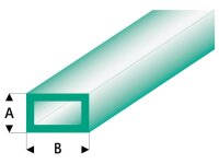 KrickASA Rechteck Rohr transparent grün 3x6x330 mm (5)