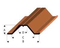 KrickSpundwandprofil 1:45 32,5x10,1x1000mm (2 Stück)