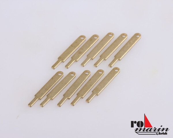 KrickRelingstütze flach 15mm 1 Dz.(10)
