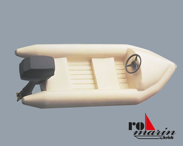 KrickSchlauchboot mit Außenbordmotor-Atrappe 1:25