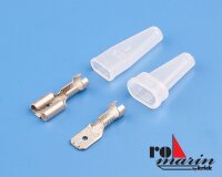KrickStecker/Buchse Faston 6,3 mm isoliert (6 Paar)