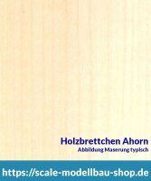 Ahorn Brettchen 100 x 1000 x  6 mm  (  )