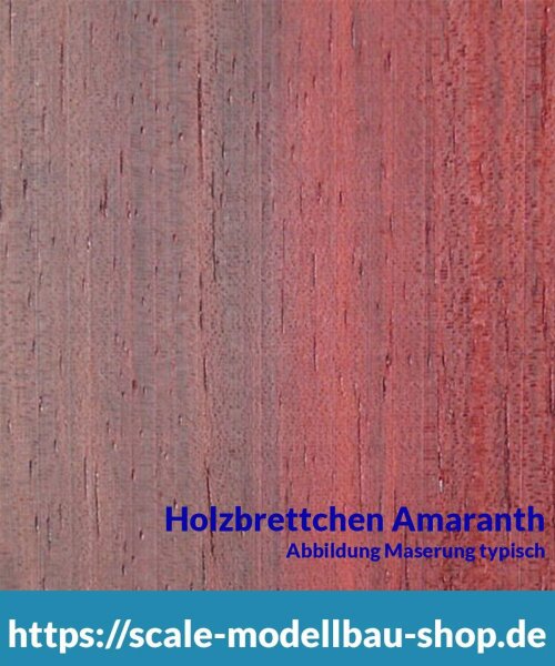 Amaranth Brettchen 100 x 1000 x 10 mm  (  )