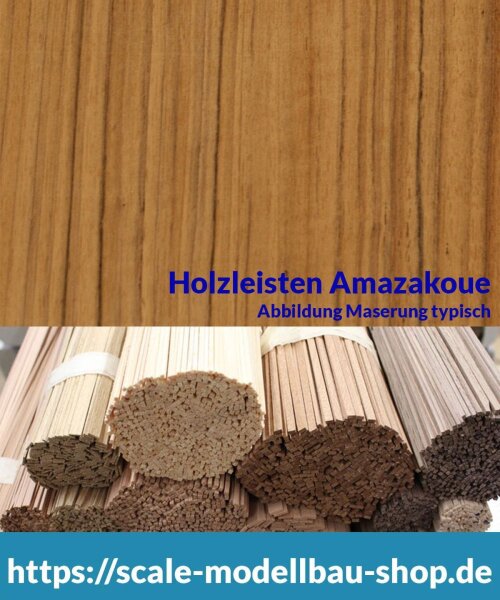 Amazakoue Holzleiste  0,5 x 10 mm  (  )