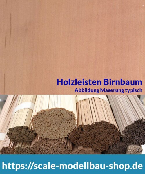 Birnbaum Holzleiste  0,5 x  15 mm  (  )