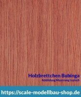 Bubinga Brettchen 100 x 1000 x  1,5 mm  (  )