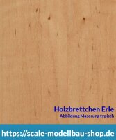 Erle Brettchen 100 x 1000 x  1,5 mm  (  )