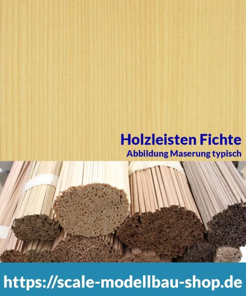 Fichte Holzleiste  0,5 x  9 mm  (  )