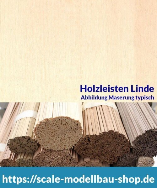 Linde Holzleiste  9 x  10 mm  (  )