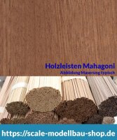 Mahagoni Holzleiste  0,5 x  8 mm  (  )