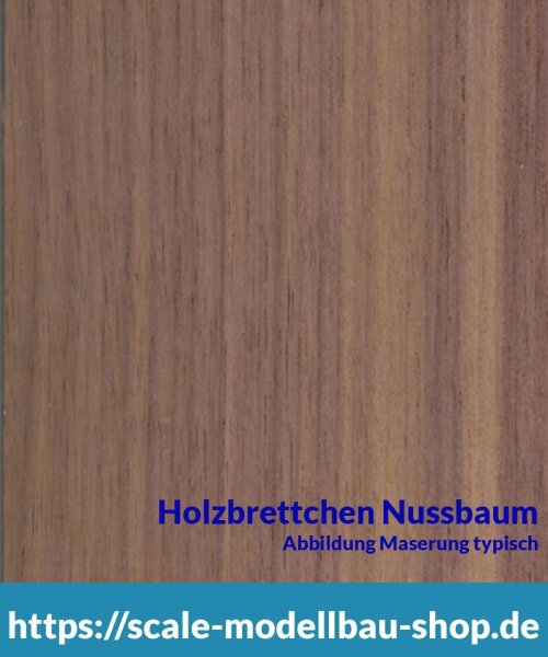 Nussbaum Brettchen 100 x 1000 x  6 mm  (  )