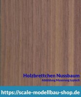 Nussbaum Brettchen 100 x 1000 x 15 mm  (  )