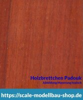 Padouk Brettchen 100 x 1000 x  2 mm  (  )