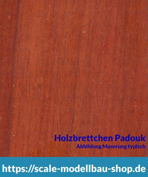 Padouk Brettchen 100 x 1000 x 10 mm  (  )