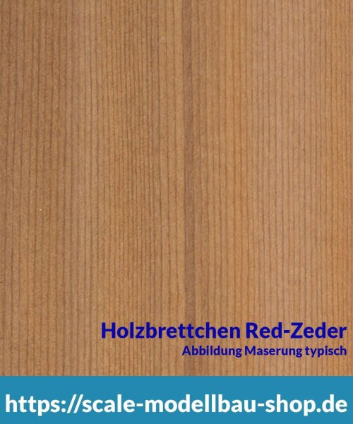 Red-Zeder Brettchen 100 x 1000 x  6 mm  (  )